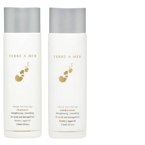 2pcs Set Terre A Mer Deep Fortifying Keratin Hair Shampoo + Conditioner Strengthening Smoothing 250ml