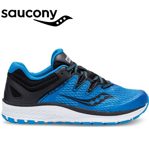 Saucony Youth Boys S-Guide ISO Sneakers Shoes Runners Running - Blue/Black