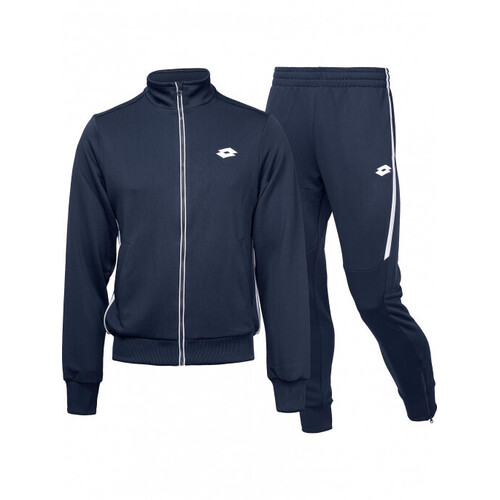Lotto Boy's Aydex IV Suit Full Zip Jacket And Pants Deep Dry Tennis Sport - Navy