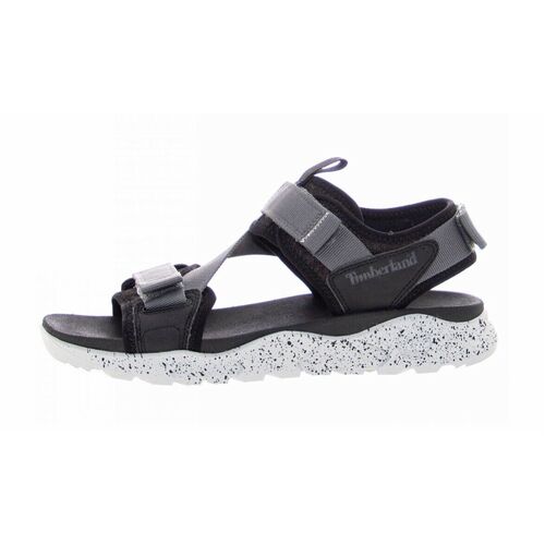 Timberland Mens Ripcord Backstrap Sandals Summer - Black Mesh with Grey