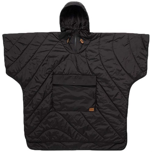 Rumpl Original Puffy Outdoor Poncho Jacket Hoodie Winter Sleeping Bag - Blackout