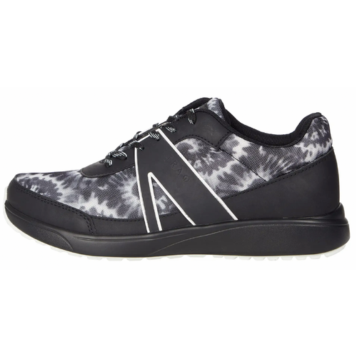 Alegria Womens TRAQ Qarma 2 Athletic Sneaker Smart Shoes- Black White Blast Off