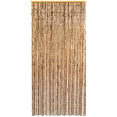 Deluxe Handmade Bamboo Door Curtain Room Divider Strands (90cm x 200cm) - Natural