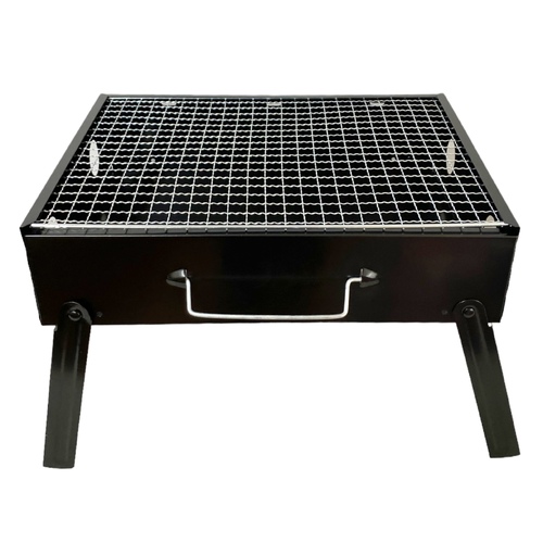 Mini Portable Foldable Charcoal Grill BBQ Grill Outdoor - Matte Black