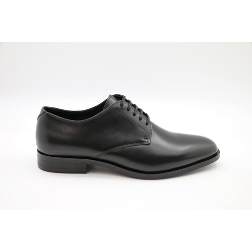 Massa Mens Valentino Leather Lace Up Dress Shoes Formal Work - Black
