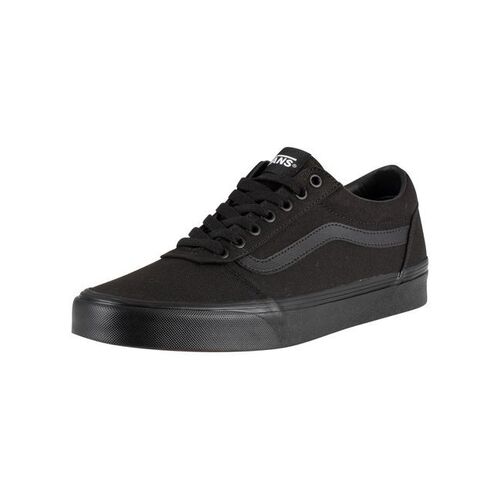 Vans Mens Ward Low Top Skater Sneakers - Black/Black