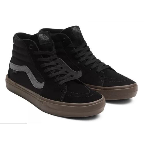 Vans Mens BMX SK8-HI Shoes High Top Runners Sneakers Skate - Black/Dark Gum