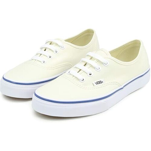 Vans Authentic Canvas Shoes Classic Skateboard Sneakers Casual - Off-White/White