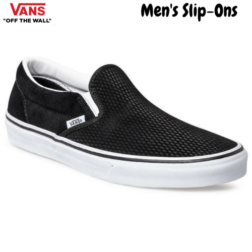 Vans Mens Classic Slip-On Casual Shoes Sneakers - Embossed Suede