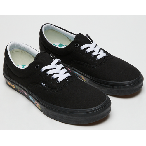 Vans Mens Era Market Canvas Casual Sneakers Shoes Skateboard - Black/Neon