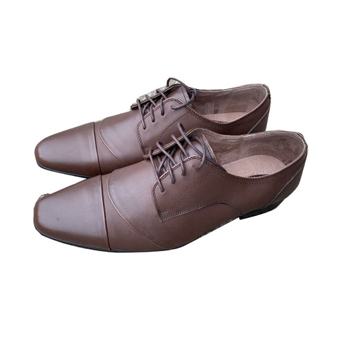 Massa Cap Mens Formal Leather Shoes Portuguese Style Work Dress - Brown