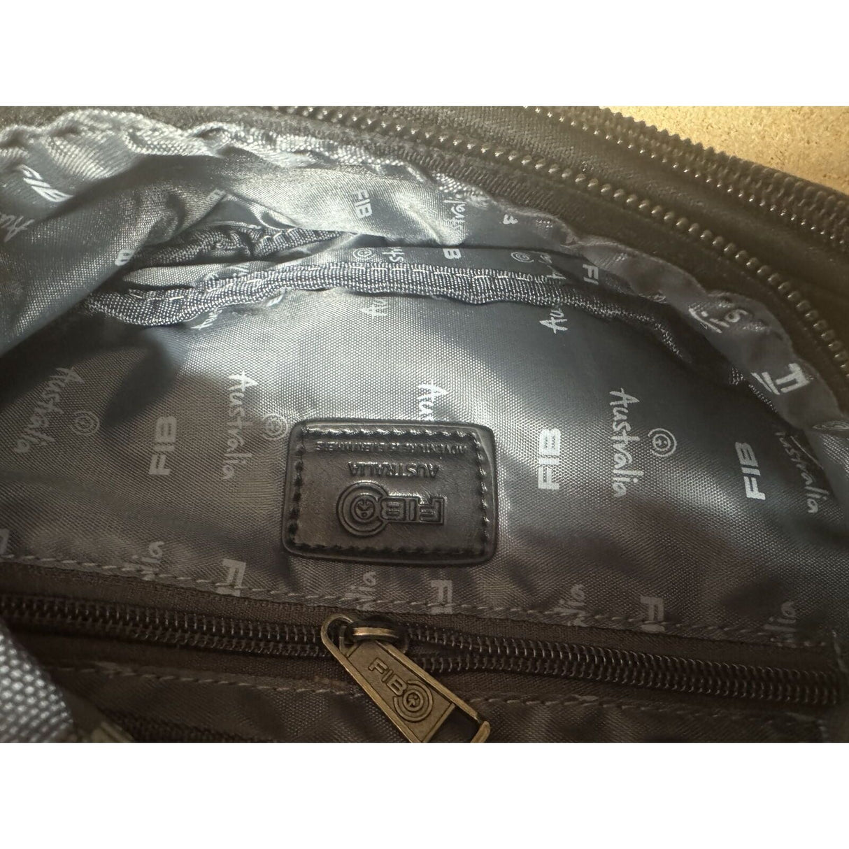 FIB Byron Canvas Bum Bag Waist Belt Travel Pack in Black