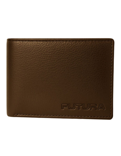 Futura Mens RFID Slim Genuine Leather Wallet - Tan