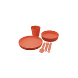 Sea to Summit Passage Dinnerware Set w/ Mesh Sack - [6 Piece] - Spicy Orange
