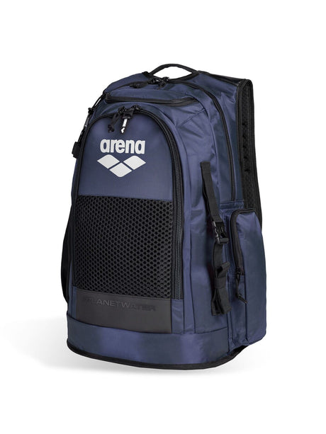 Arena All Set Backpack 45L Sports Swimming Bag Aquabreathe Water-Repellent Laptop Pocket in Navy