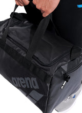 Arena All Set Duffle Bag 40L Sports Gym Travel Aquabreathe Water-Repellent in Black