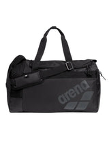 Arena All Set Duffle Bag 40L Sports Gym Travel Aquabreathe Water-Repellent in Black