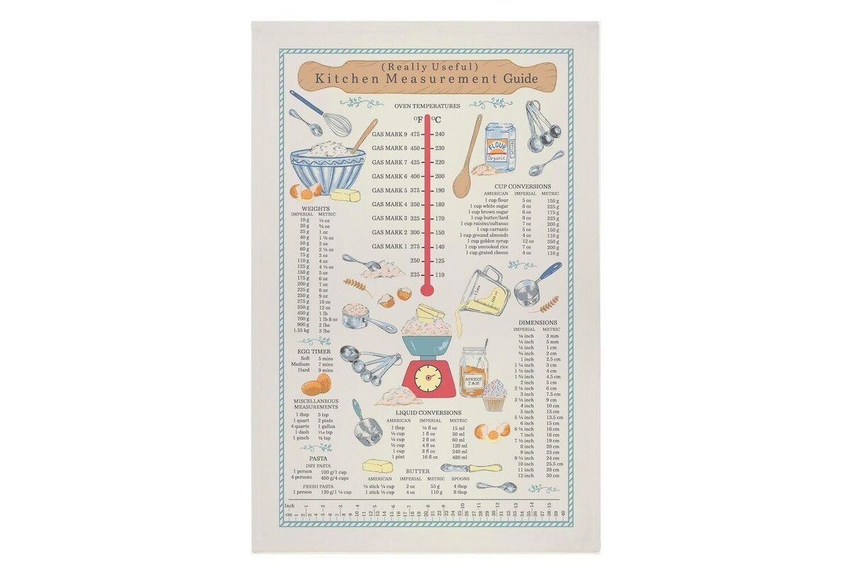 Ulster Weavers Kitchen Measurements Cotton Tea Towel (74x48x0.2cm)