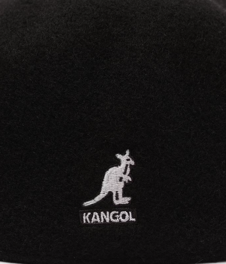 KANGOL 504 Wool Ivy Cap Mens Warm Winter Flat Classic Hat - Black