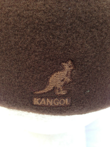 KANGOL 504 Wool Ivy Cap Mens Warm Winter Flat Classic Hat - Tobacco Brown