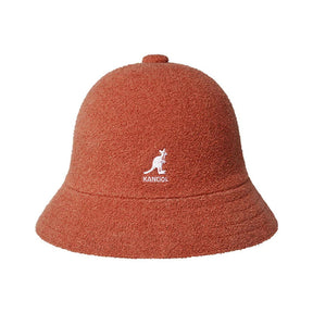 Kangol Bermuda Casual Bucket Hat - Fiercy Orange (Summer Camping Beach Fishing Cap 0397BC)