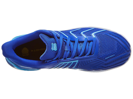 K-Swiss Mens Ultrashot 4 Clay Herringbone Tennis Shoes - Dazzling Blue/White