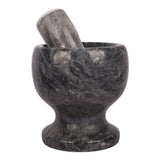 Stone Mortar & Pestle Herbs Spices Grinder in Dark Grey