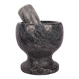 Stone Mortar & Pestle Herbs Spices Grinder in Dark Grey