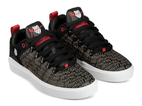 K-Swiss Gary Vee Mens Low Top Sneakers - Black/White/Red (Vaynerchuk Casual Shoes)