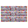 3x 2.6m Happy 18th Birthday Party Banner Pack - Bright Festive Design