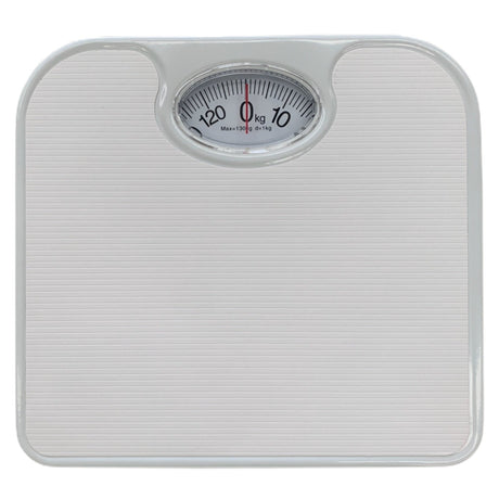 2x 130kg Mechanical Bathroom Scales Weight Checker Kilo Kg Kilograms - White