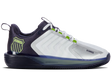 K-Swiss Mens Ultrashot 3 Clay Court Tennis Shoes in White/Peacot/Lime
