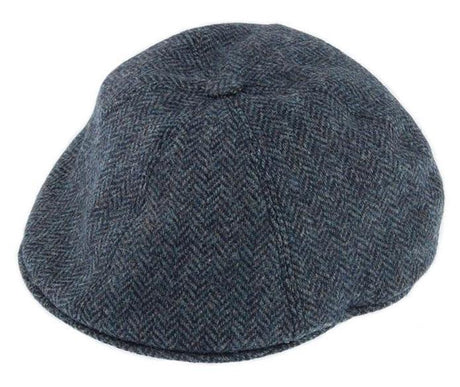 DENTS Mens Drivers Cap Abraham Moon Hat Tweed Peeky Blinders - Navy