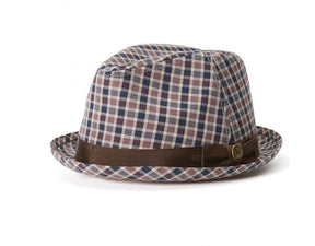 Goorin Brothers Union Park Mens Cotton Stingy Brim Trilby Hat - Blue