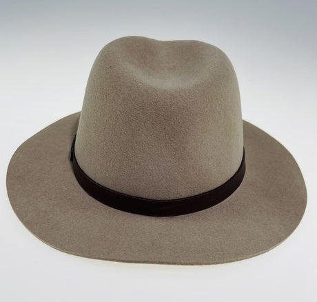 Goorin Bros Desert Rider Wool Fedora Hat Western Cowboy Style - Tan
