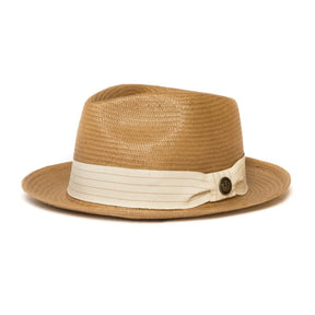 Goorin Brothers Snare Mens Straw Fedora Trilby Hat - Natural (Summer Beach Panama)