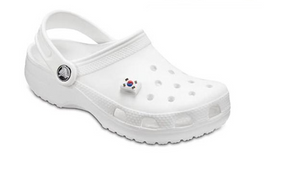 1x Crocs South Korea Flag Jibbitz Charm - 100% Authentic