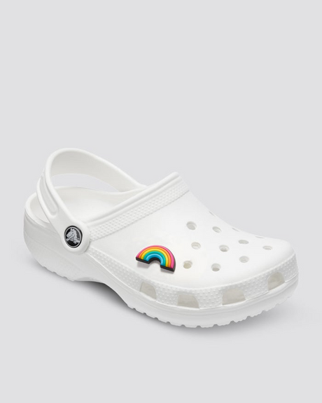 2-Pack Crocs Rainbow Jibbitz Shoe Charms - 100% Authentic
