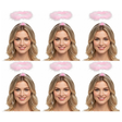 6x Pink Angel Headband Bulk Pack - Halo Hair Hoop for Costume/Fancy Dress Party