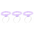3x Purple Angel Headband Pack - Halo Hair Hoop for Costume/Fancy Dress Party