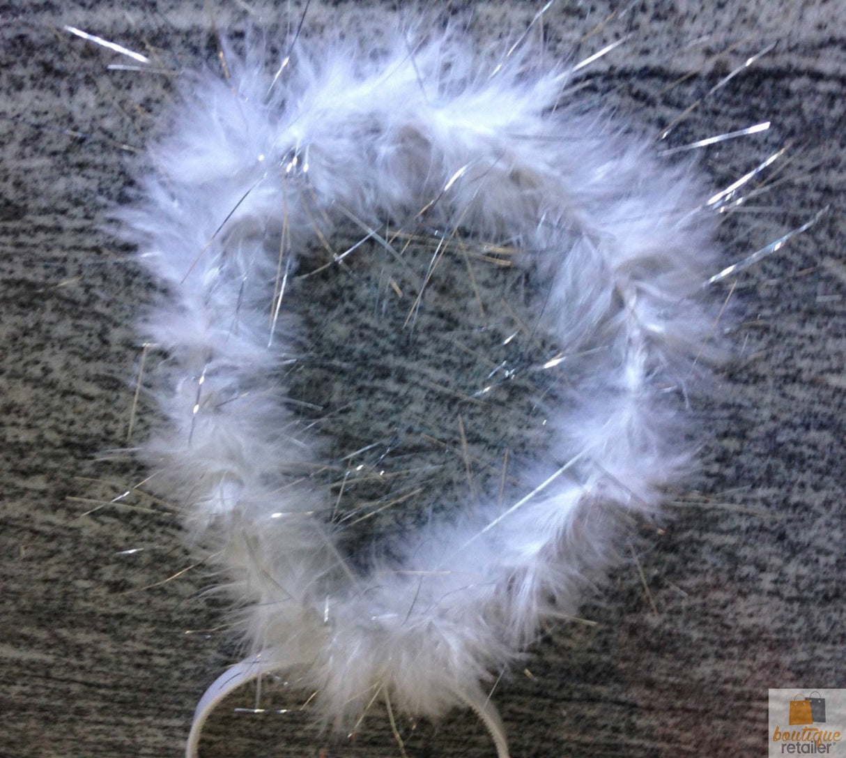 White Angel Headband - Halo Hair Hoop for Xmas Costume/Fancy Dress Party