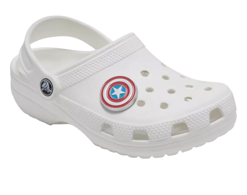 1x Crocs Captain America 1 Shield Jibbitz Charm - 100% Authentic