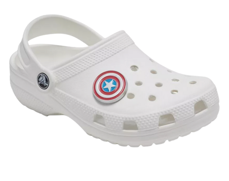 1x Crocs Captain America 1 Shield Jibbitz Charm - 100% Authentic