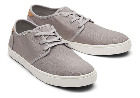 TOMS Mens Canvas Casual Sneakers Low Summer Shoes - Grey