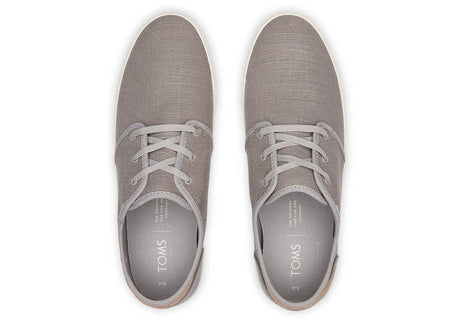 TOMS Mens Canvas Casual Sneakers Low Summer Shoes - Grey