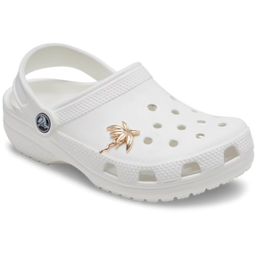 1x Crocs 3D Metal Gold Palm Tree Jibbitz Charm - 100% Authentic