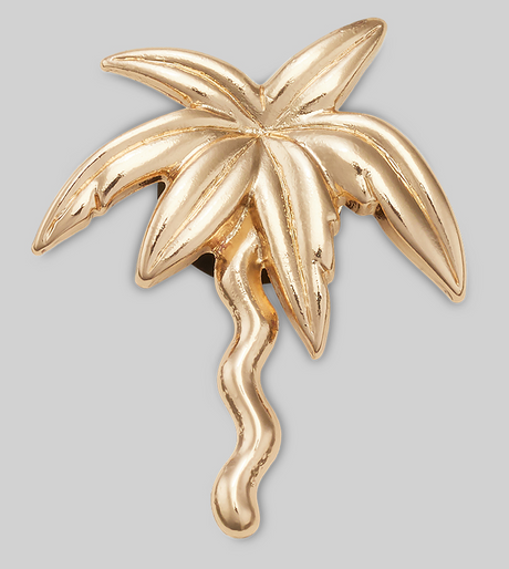 2-Pack Crocs Gold Palm Tree & Star Jibbitz Shoe Charms - 100% Authentic