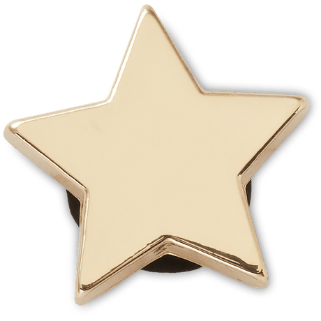 1x Crocs Tiny Gold Simple Star Jibbitz Charm - 100% Authentic