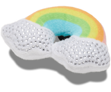 1x Crocs Plush Studded Rainbow Jibbitz Shoe Charm - 100% Authentic