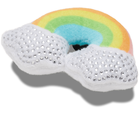 1x Crocs Plush Studded Rainbow Jibbitz Shoe Charm - 100% Authentic